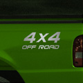 4x4 Offroad Brushed Stainless Steel Vinyl Decals