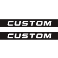 Mustang Tri-Bar Rocker Stripes