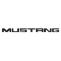 Mustang Bumper Insert Letter Brushed Carbon Fiber Vinyl Decals
